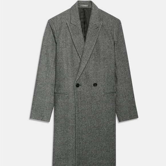 NWT 100% Wool THEORY Kensington Charcoal Pea Coat. Size Large. $895 at Nordstrom - Picture 8 of 8